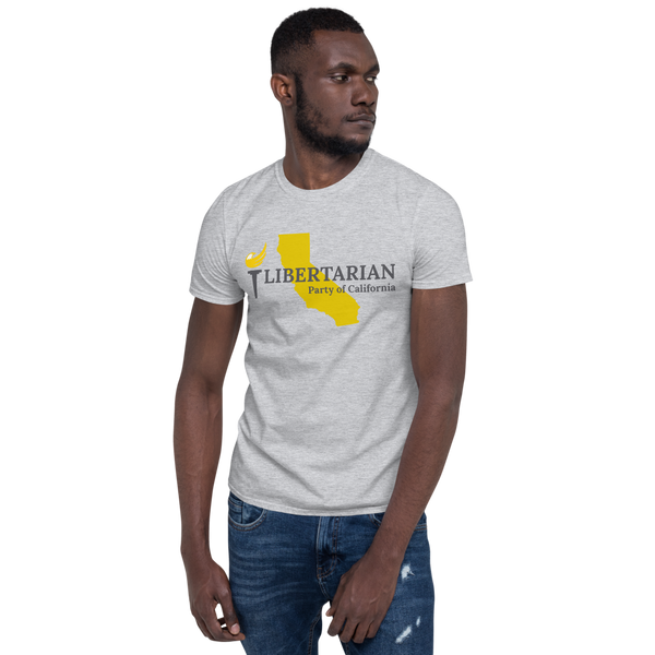 Libertarian Party of California Short-Sleeve Unisex T-Shirt - Proud Libertarian - Proud Libertarian