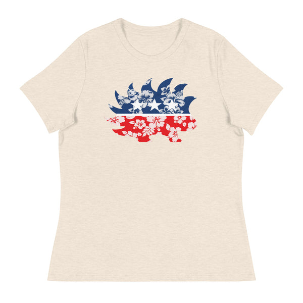 Hawaiian Porcupine Women's Relaxed T-Shirt - Proud Libertarian - Libertarian Frontier