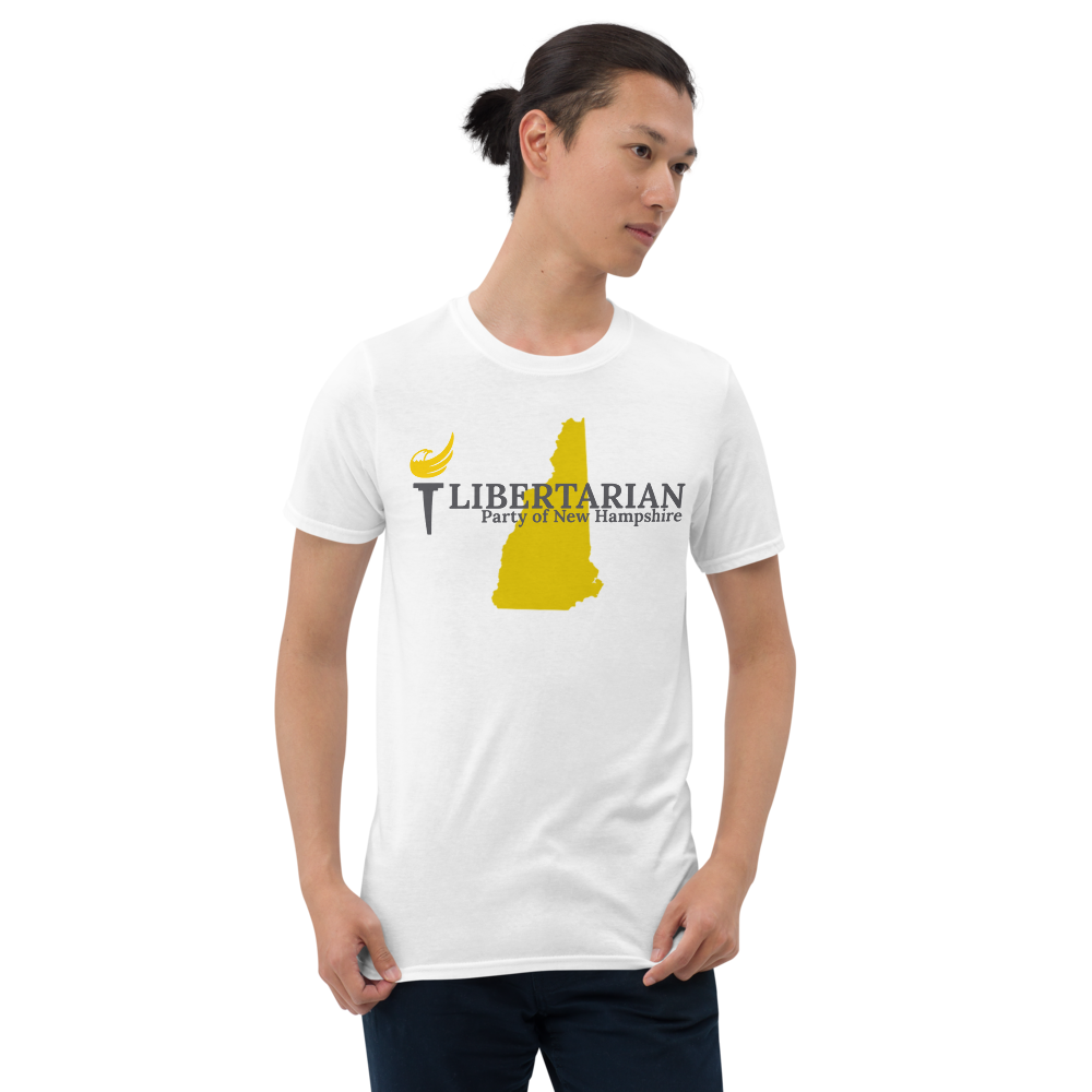 Libertarian Party of New Hampshire Short-Sleeve Unisex T-Shirt - Proud Libertarian - Proud Libertarian