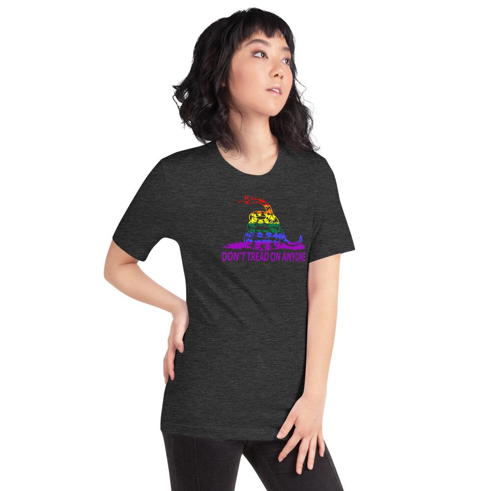 Don't Tread on Anyone LGBTQ Slim-Fit Unisex T-Shirt - Proud Libertarian - Proud Libertarian