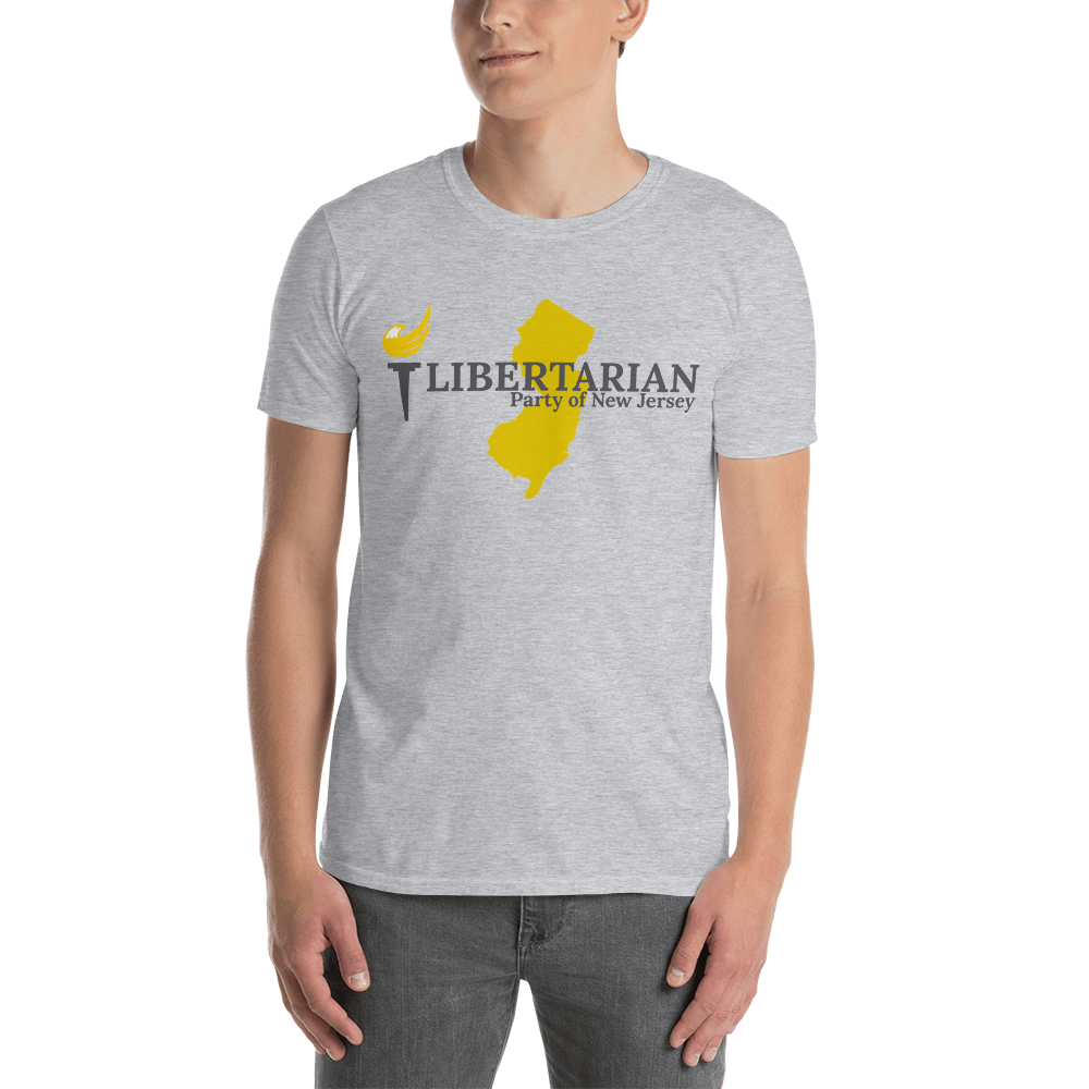 Libertarian Party of New Jersey Short-Sleeve Unisex T-Shirt - Proud Libertarian - Proud Libertarian