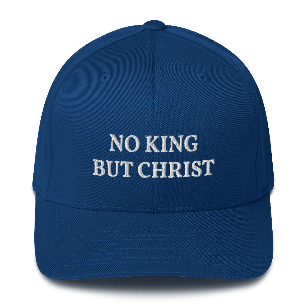 AnarchoChristian - No KIng but Christ FlexFit Hat - Proud Libertarian - AnarchoChristian