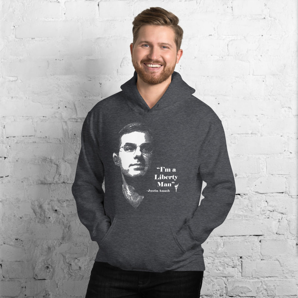 I'm a Liberty Man - Justin Amash Unisex Hoodie - Proud Libertarian - Pirate Smile