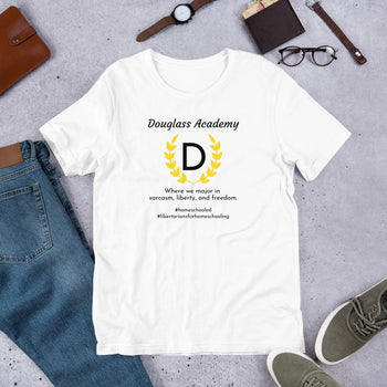 Douglass Academy Home School Short-Sleeve Unisex T-Shirt - Proud Libertarian - Proud Libertarian