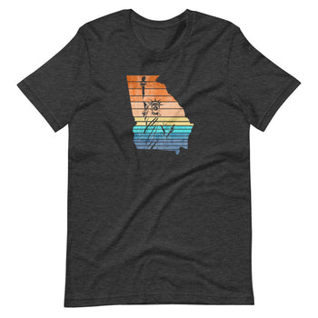 Lady Liberty Georgia Short-Sleeve Unisex T-Shirt - Proud Libertarian - Libertarian Party of Georgia