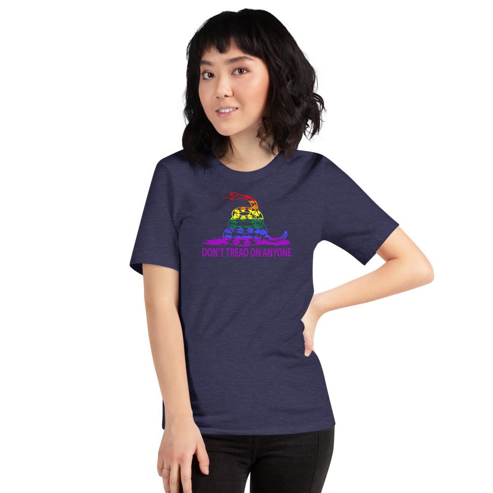 Don't Tread on Anyone LGBTQ Slim-Fit Unisex T-Shirt - Proud Libertarian - Proud Libertarian