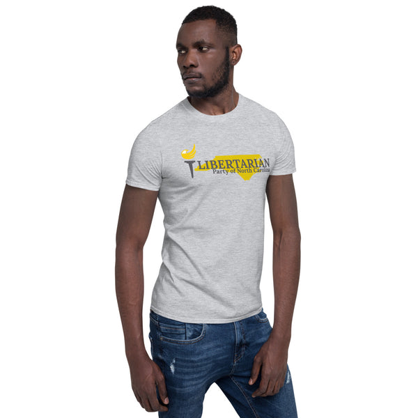 Libertarian Party of North Carolina Short-Sleeve Unisex T-Shirt - Proud Libertarian - Proud Libertarian