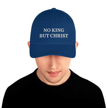 AnarchoChristian - No KIng but Christ FlexFit Hat - Proud Libertarian - AnarchoChristian