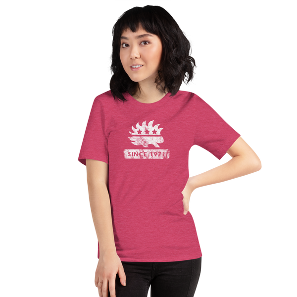 Libertarian Porcupine (Since 1971) Short-Sleeve Unisex Heathered T-Shirt - Proud Libertarian - Proud Libertarian