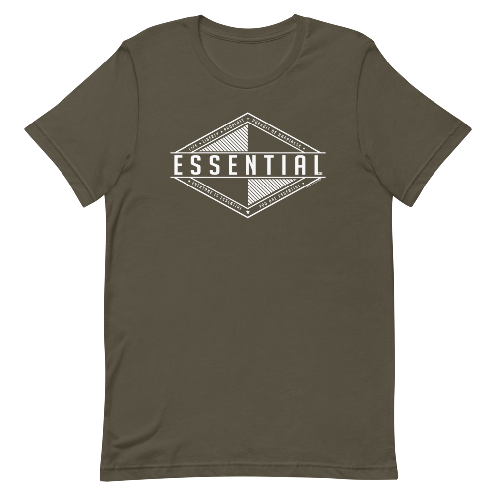 Liberty Is Essential. Short-Sleeve Unisex T-Shirt - Proud Libertarian - Pirate Smile