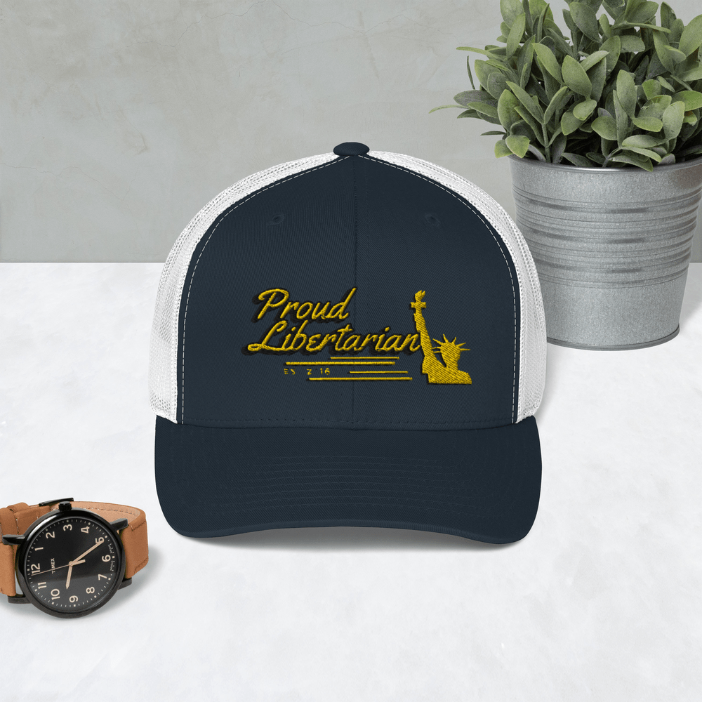 Proud Libertarian Trucker Cap - Proud Libertarian - Proud Libertarian