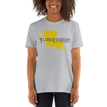 Libertarian Party of Louisiana Short-Sleeve Unisex T-Shirt - Proud Libertarian - Proud Libertarian