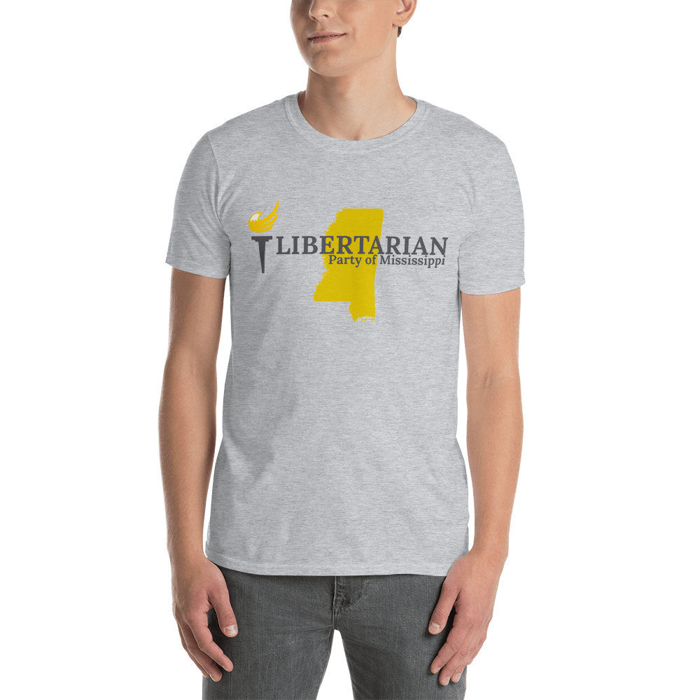 Libertarian Party of Mississippi Short-Sleeve Unisex T-Shirt - Proud Libertarian - Proud Libertarian