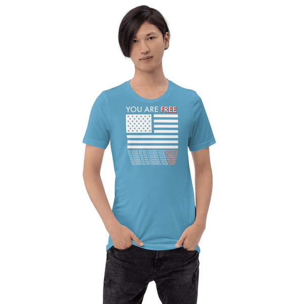 You are free Short-Sleeve Unisex T-Shirt - Proud Libertarian - Proud Libertarian