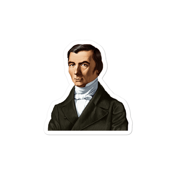 Frederic Bastiat Bubble-free stickers - Proud Libertarian - Proud Libertarian