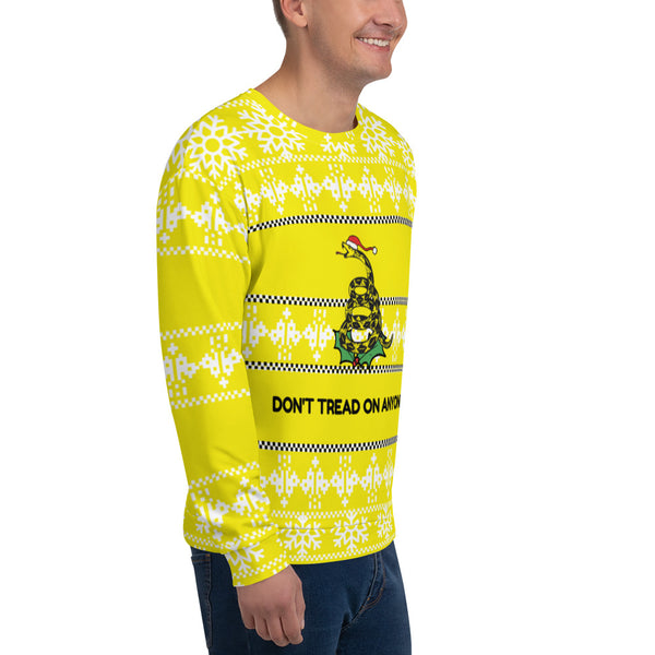 Don't Tread on me "Ugly Christmas Sweater" Unisex Sweatshirt - Proud Libertarian - Proud Libertarian