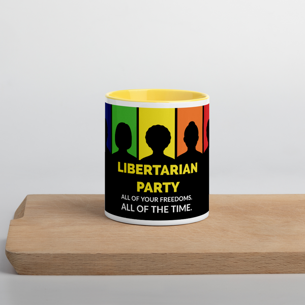 Libertarian Party - All of your Freedoms All of the Time Mug with Color Inside - Proud Libertarian - Proud Libertarian