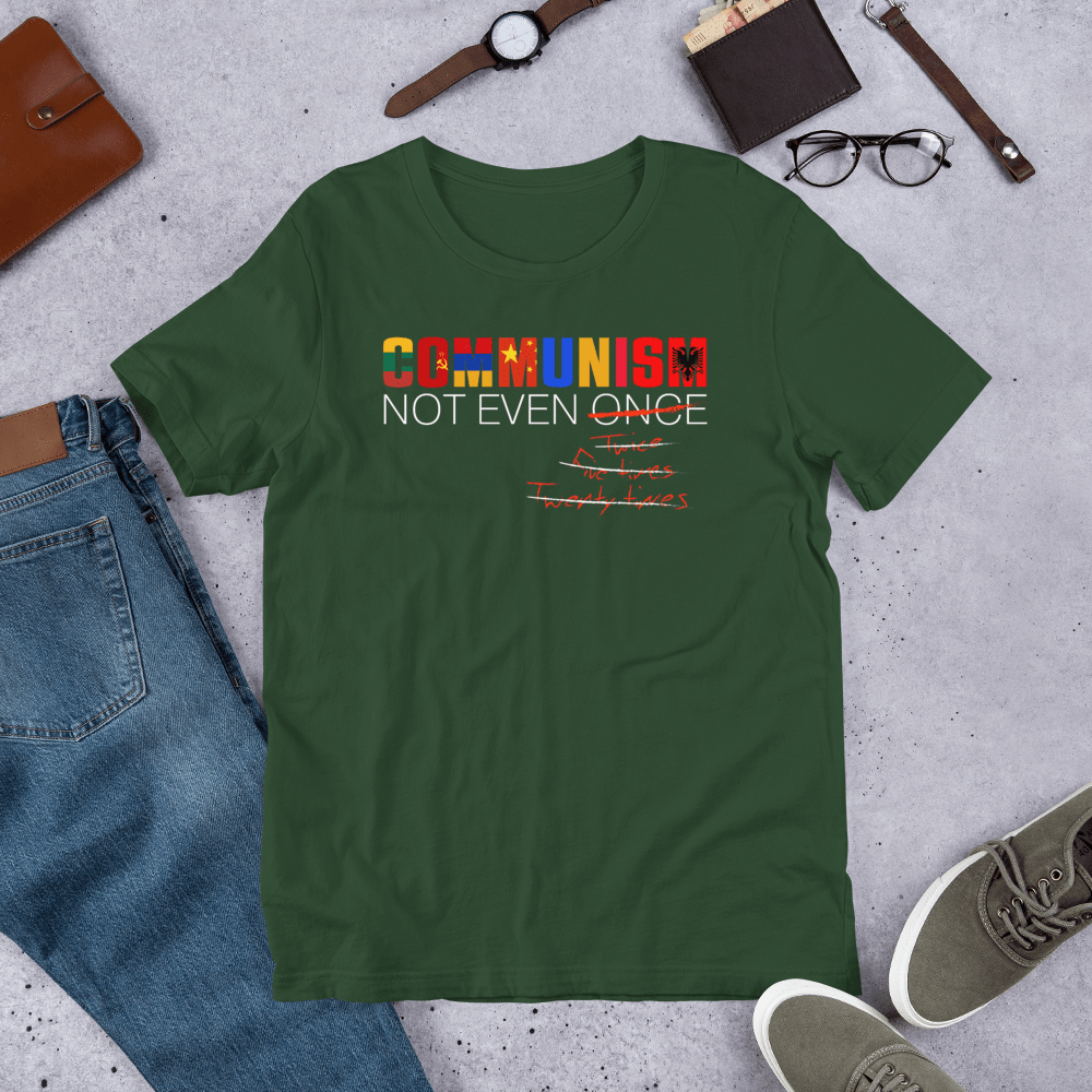 Communism - Not Even Once Short-Sleeve Unisex T-Shirt - Proud Libertarian - Expressman