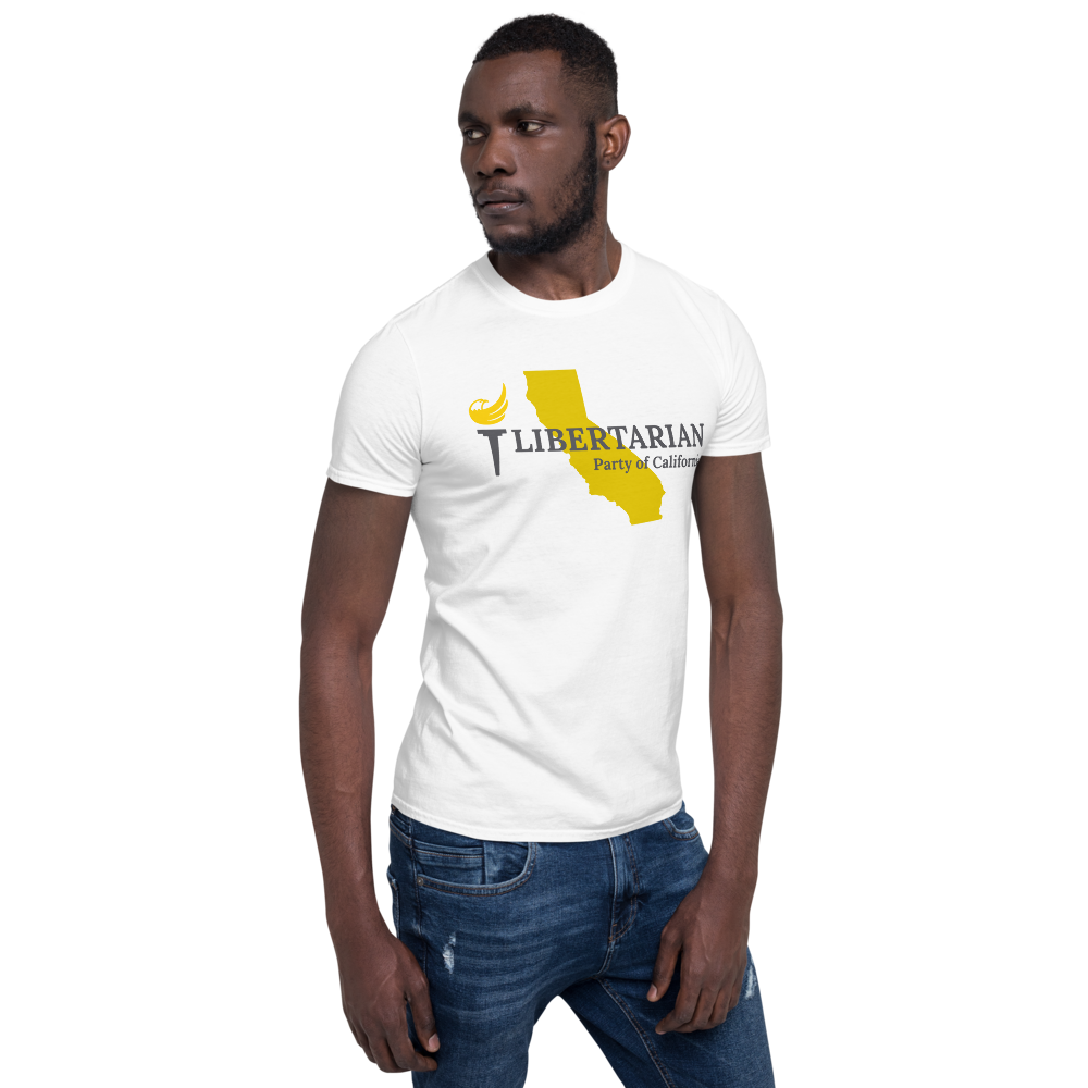 Libertarian Party of California Short-Sleeve Unisex T-Shirt - Proud Libertarian - Proud Libertarian