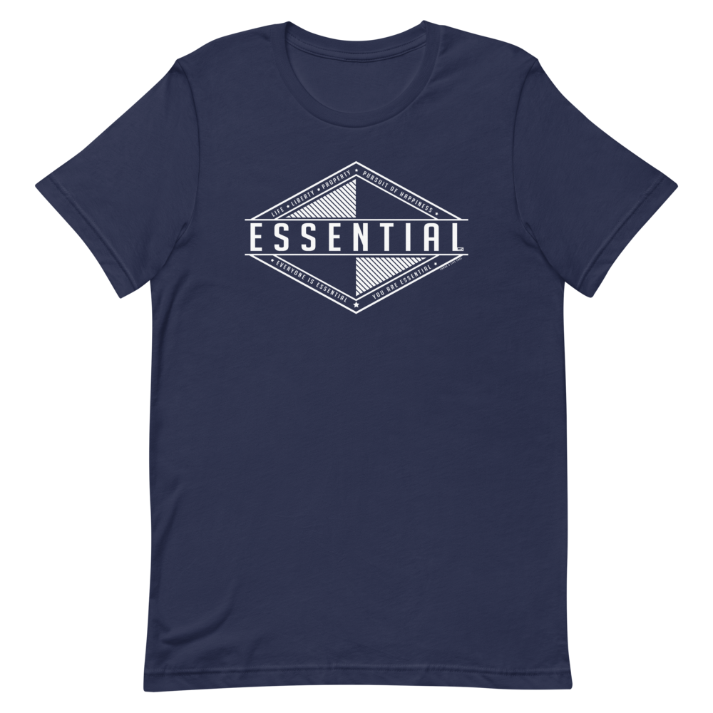 Liberty Is Essential. Short-Sleeve Unisex T-Shirt - Proud Libertarian - Pirate Smile