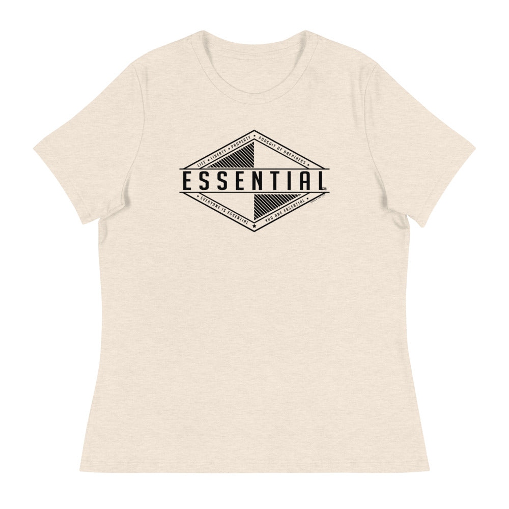 Liberty is Essential - Women's Relaxed T-Shirt - Proud Libertarian - Pirate Smile