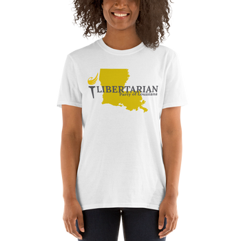 Libertarian Party of Louisiana Short-Sleeve Unisex T-Shirt - Proud Libertarian - Proud Libertarian