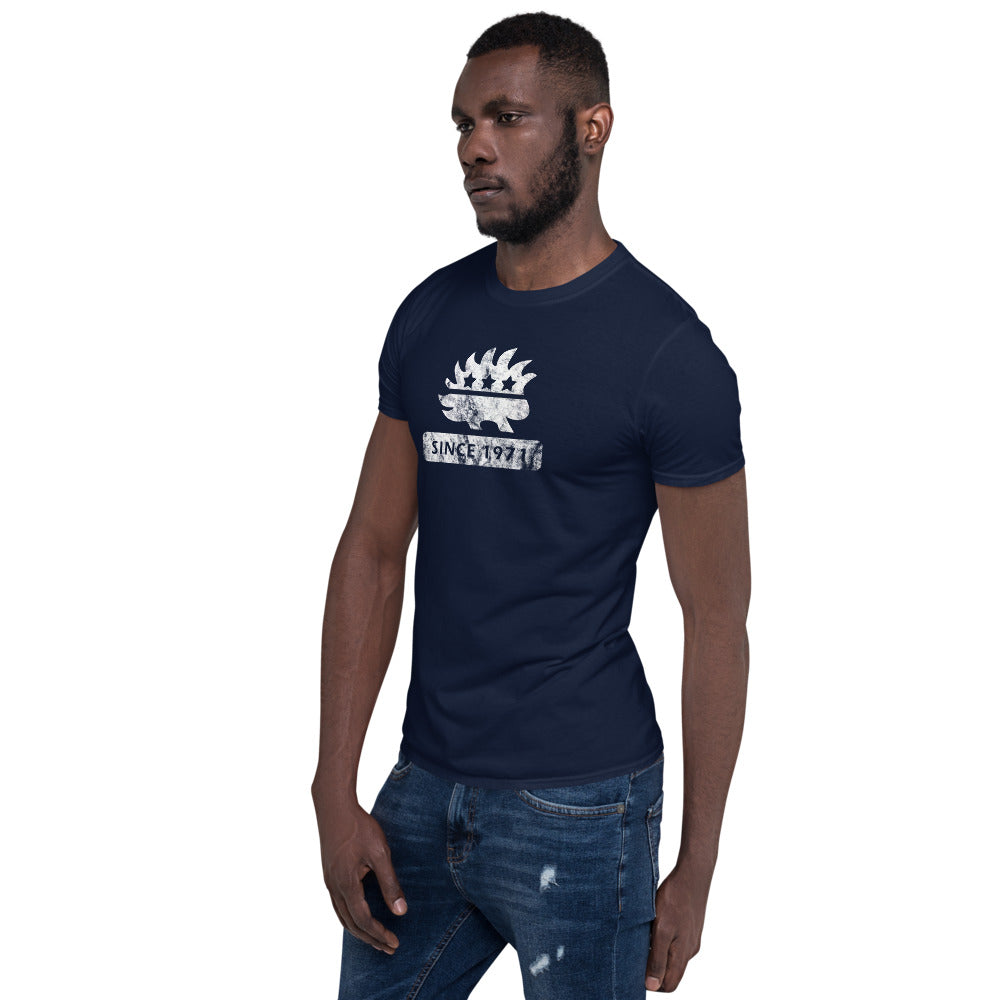 Libertarian Porcupine (Since 1971) Short-Sleeve Unisex T-Shirt - Proud Libertarian - Proud Libertarian