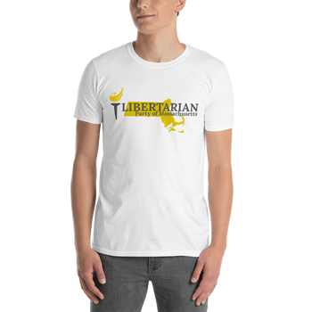 Libertarian Party of Massachusetts Short-Sleeve Unisex T-Shirt - Proud Libertarian - Proud Libertarian