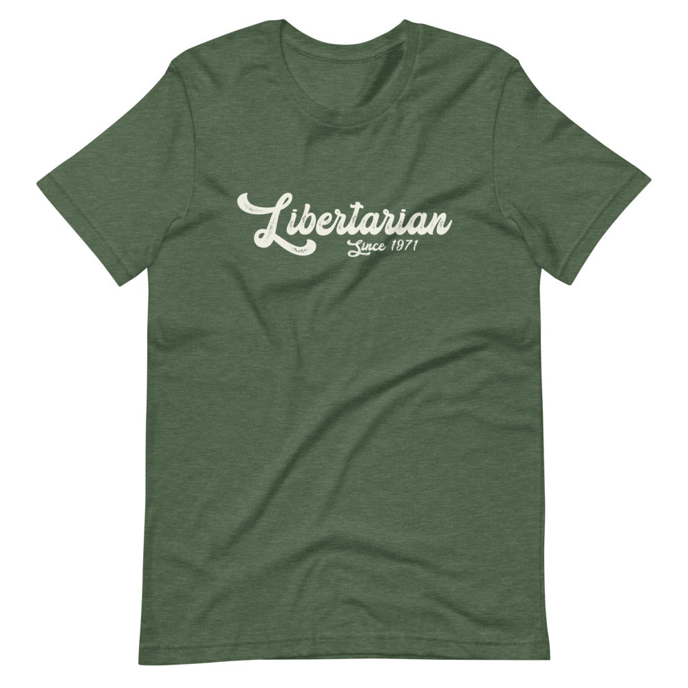 Libertarian 1971 Short-Sleeve Unisex T-Shirt - Proud Libertarian - Libertarian Frontier