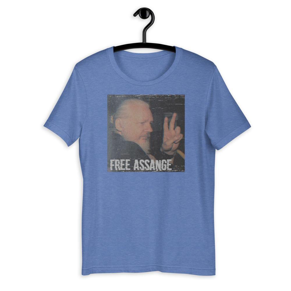 Assange Arrest Courage Free Short-Sleeve Unisex T-Shirt - Proud Libertarian - Libertarian Frontier