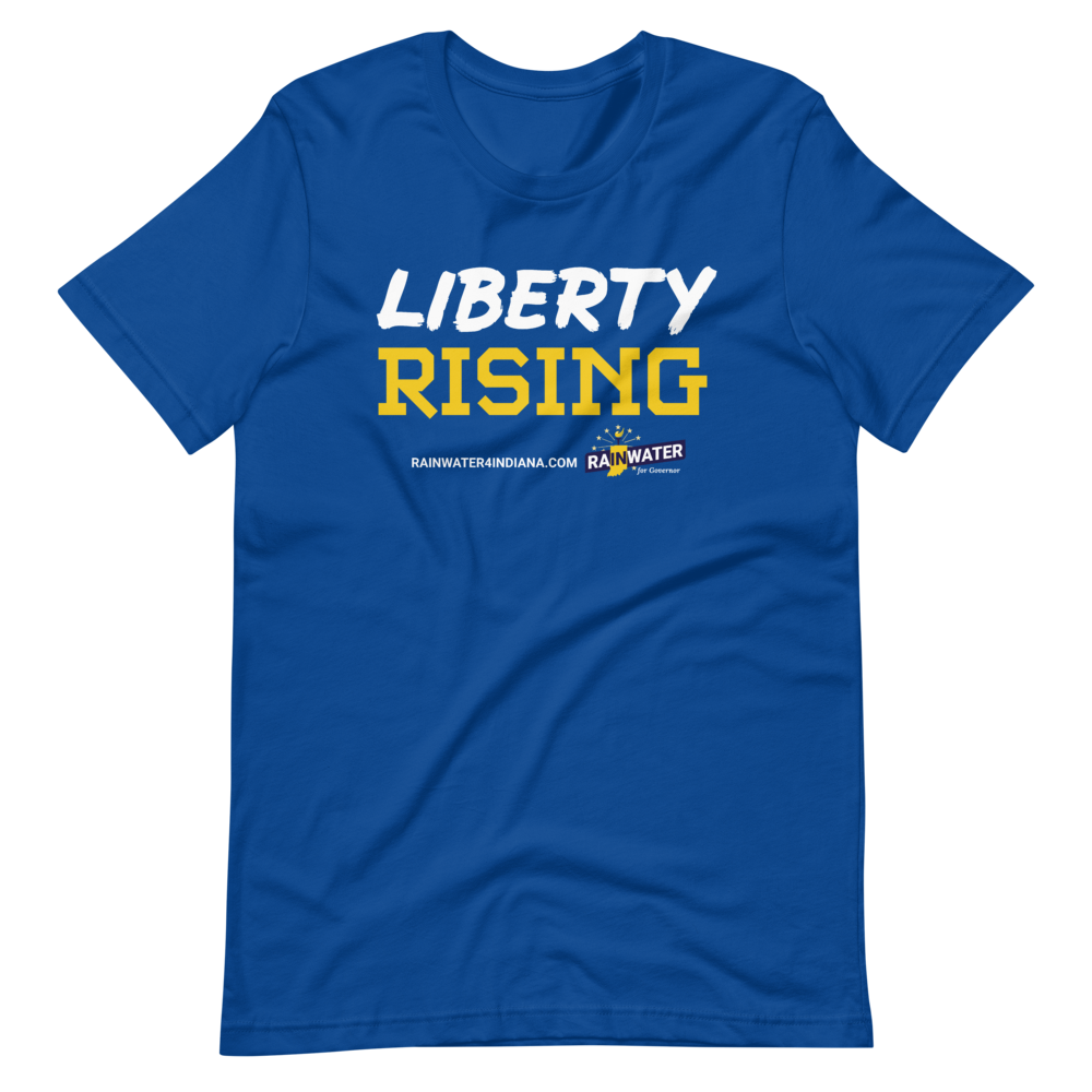 Liberty Rising - Rainwater for Indiana T-Shirt - Proud Libertarian - Donald Rainwater