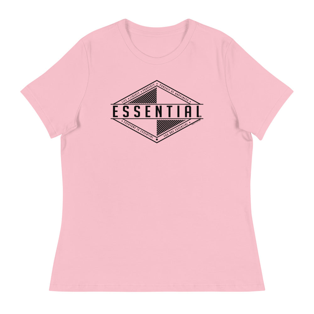 Liberty is Essential - Women's Relaxed T-Shirt - Proud Libertarian - Pirate Smile