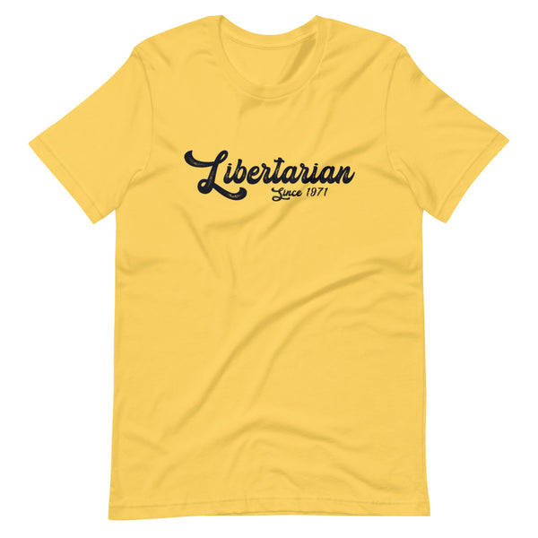 Libertarian 1971 Short-Sleeve Unisex T-Shirt - Proud Libertarian - Libertarian Frontier