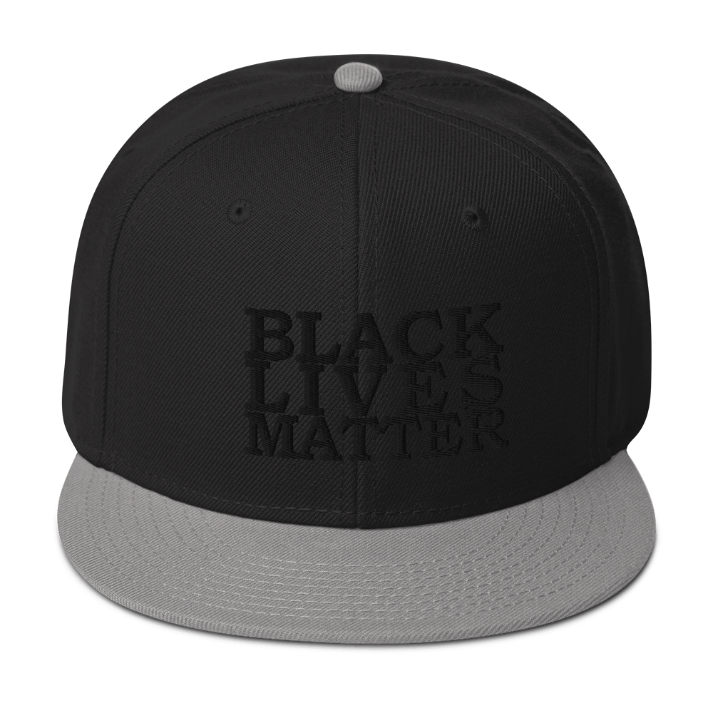 Black Lives Matter Low Contrast Snapback Hat - Proud Libertarian - Proud Libertarian