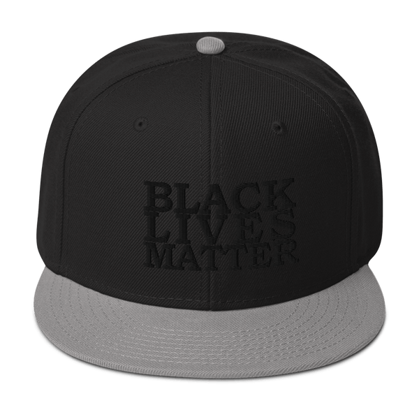 Black Lives Matter Low Contrast Snapback Hat - Proud Libertarian - Proud Libertarian