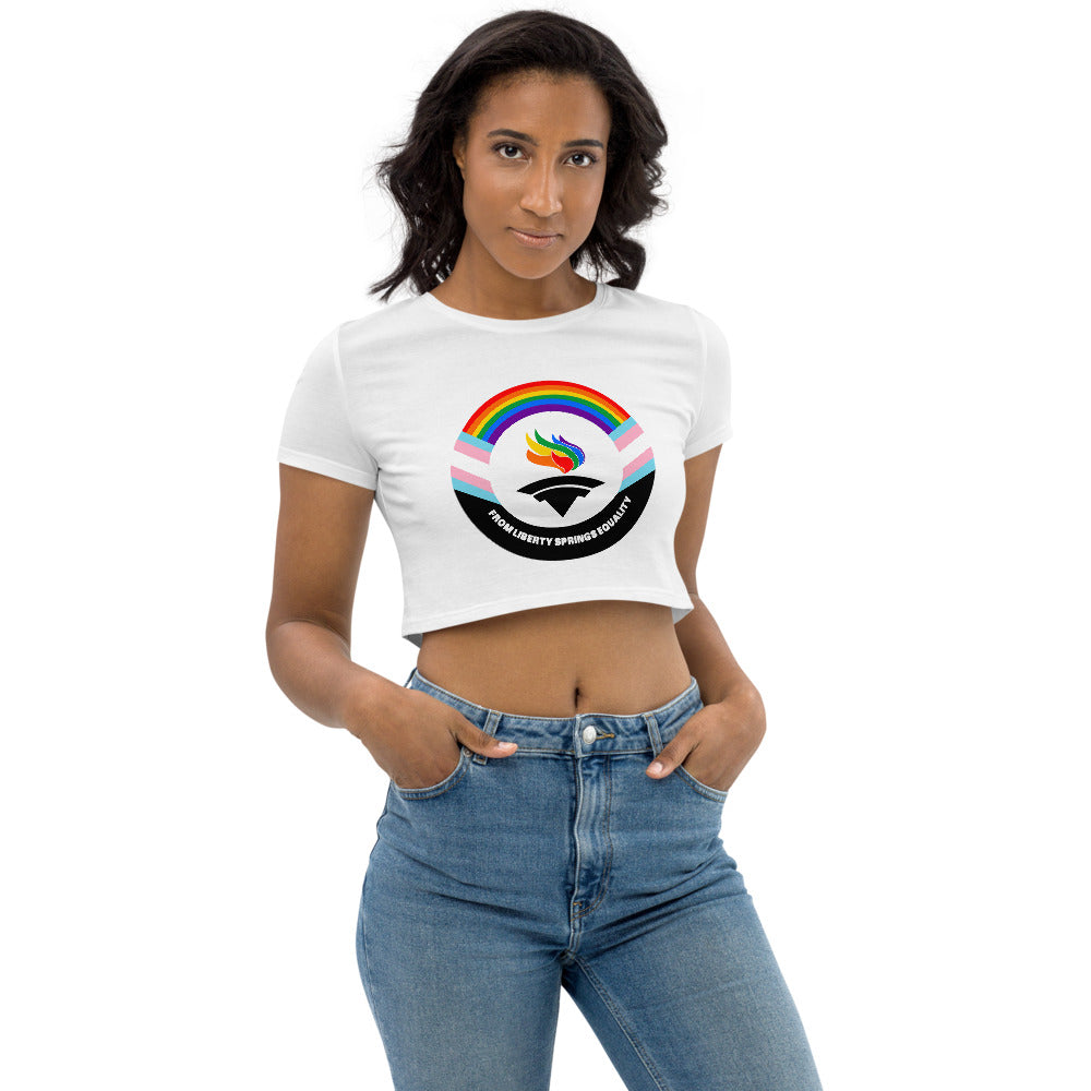 Outright Libertarians Organic Crop Top - Proud Libertarian - Outright Libertarians