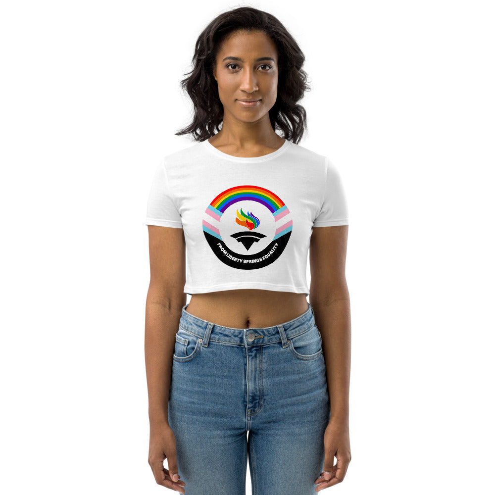 Outright Libertarians Organic Crop Top - Proud Libertarian - Outright Libertarians