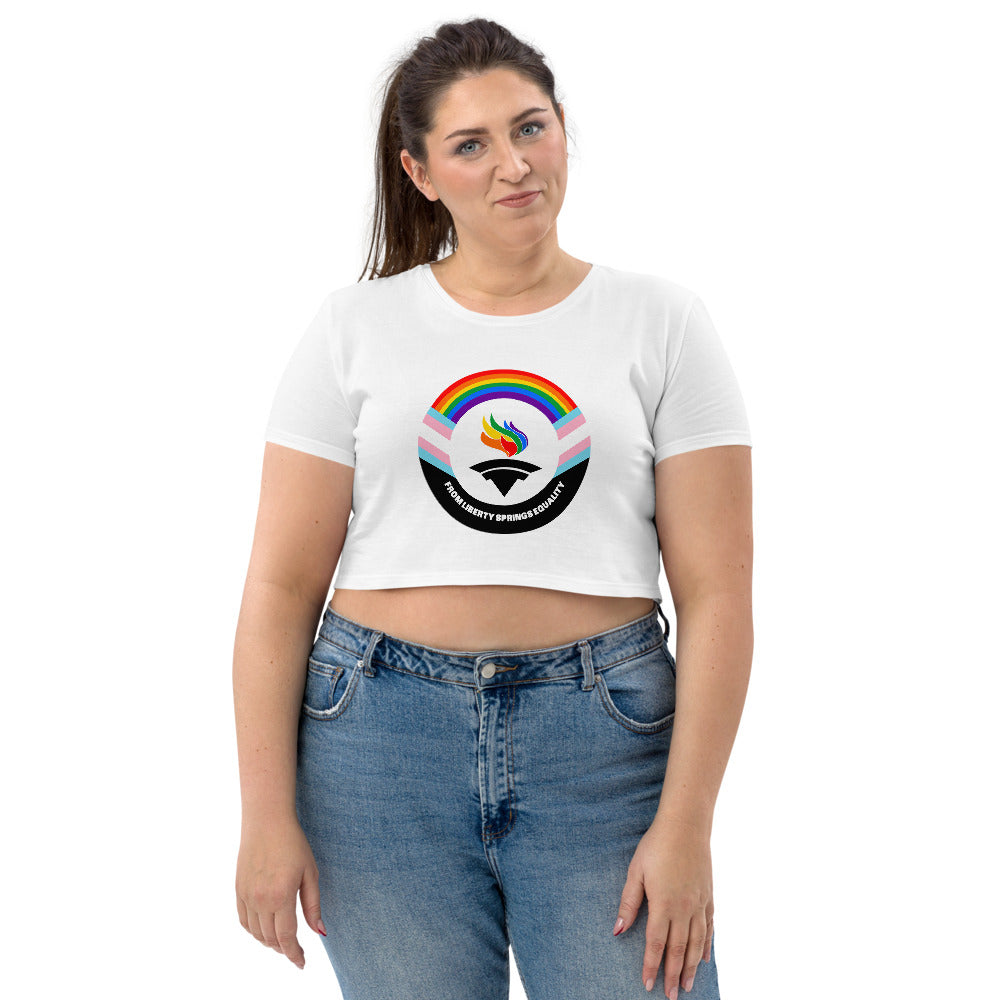 Outright Libertarians Organic Crop Top - Proud Libertarian - Outright Libertarians