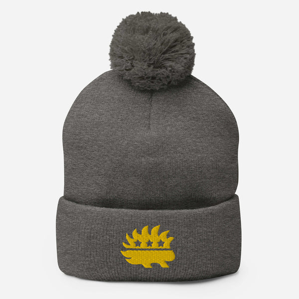 Libertarian Porcupine Pom-Pom Beanie - Proud Libertarian - Proud Libertarian