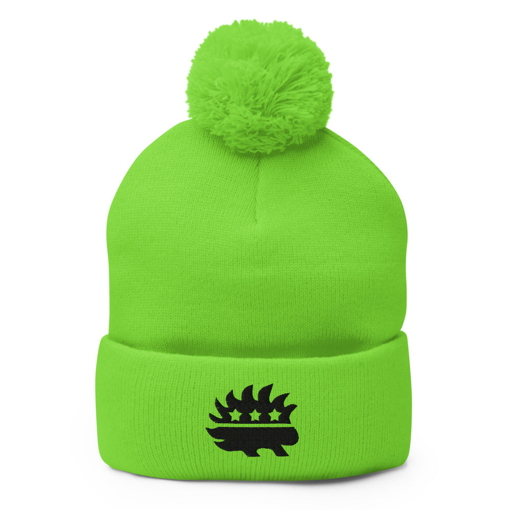 Libertarian Porcupine Pom-Pom Beanie - Proud Libertarian - Proud Libertarian