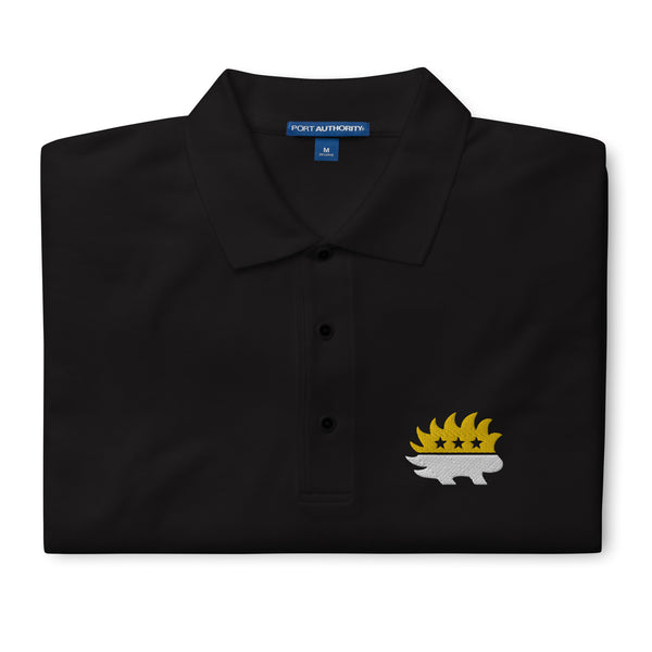 Libertarian Party Porcupine (Two-Color) Men's Premium Polo - Proud Libertarian - Proud Libertarian