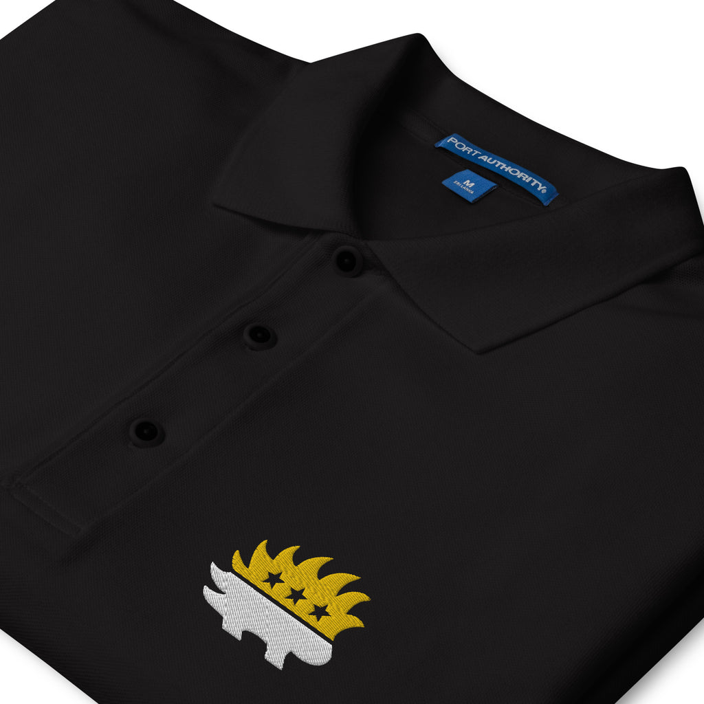 Libertarian Party Porcupine (Two-Color) Men's Premium Polo - Proud Libertarian - Proud Libertarian