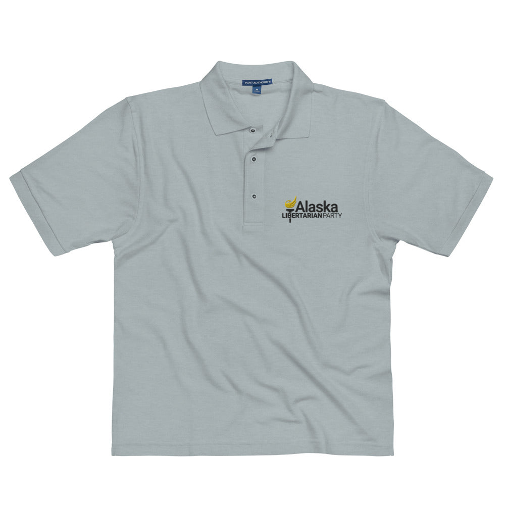 Alaska Libertarian Party Men's Premium Polo - Proud Libertarian - Alaska Libertarian Party