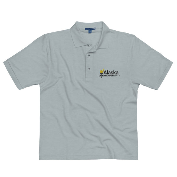 Alaska Libertarian Party Men's Premium Polo - Proud Libertarian - Alaska Libertarian Party