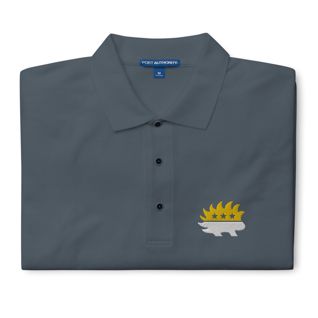 Libertarian Party Porcupine (Two-Color) Men's Premium Polo - Proud Libertarian - Proud Libertarian