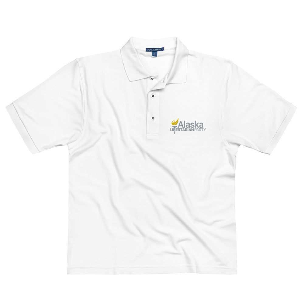 Alaska Libertarian Party Men's Premium Polo - Proud Libertarian - Alaska Libertarian Party