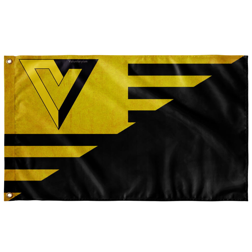 Ancap Voluntaryism Single Sided Wall Flag - 36"x60" - Proud Libertarian - Proud Libertarian