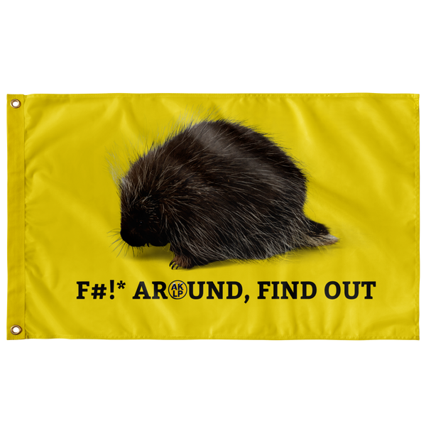 F#!* Around and Find Out Single Sided Flag Alaska LP - Proud Libertarian - Alaska Libertarian Party