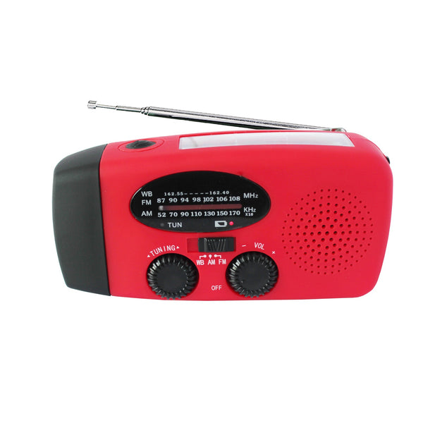 Storm Safe Emergency AM/FM/NOAA Weather Band Radio With Solar Flash Light And Built-in Phone Charger by VistaShops - Proud Libertarian - VistaShops