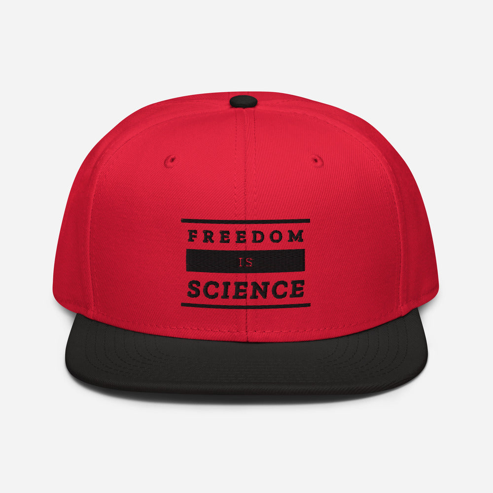 Freedom is Science Snapback Hat - Proud Libertarian - The Brian Nichols Show